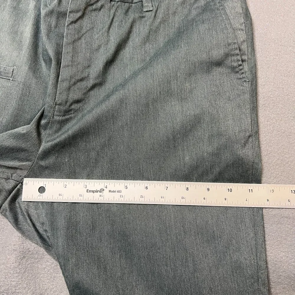 Head Porter Plus Chino Pants Men's Large Green Casual Flat Front Straight Leg